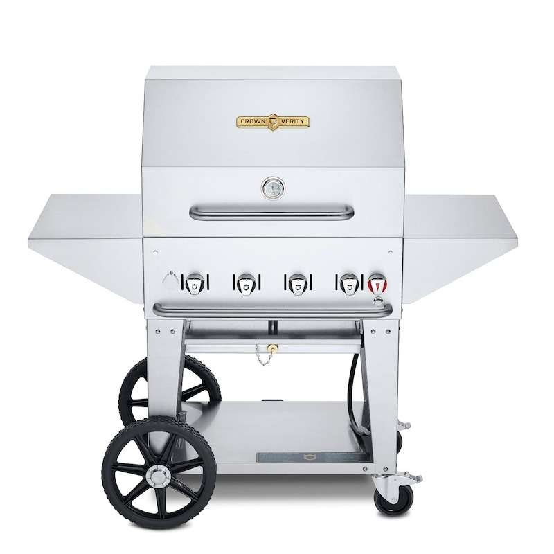 Crown Verity 30-Inch Mobile Natural Gas Grill Pro Package - CV-MCB-30PRO-NG Grill