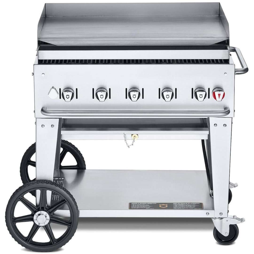 Crown Verity 36-Inch Mobile Natural Gas Griddle - CV-MG-36NG Front