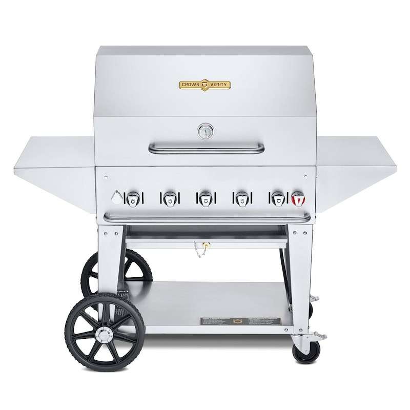 Crown Verity 36-Inch Mobile Natural Gas Grill Pro Package - CV-MCB-36PRO-NG