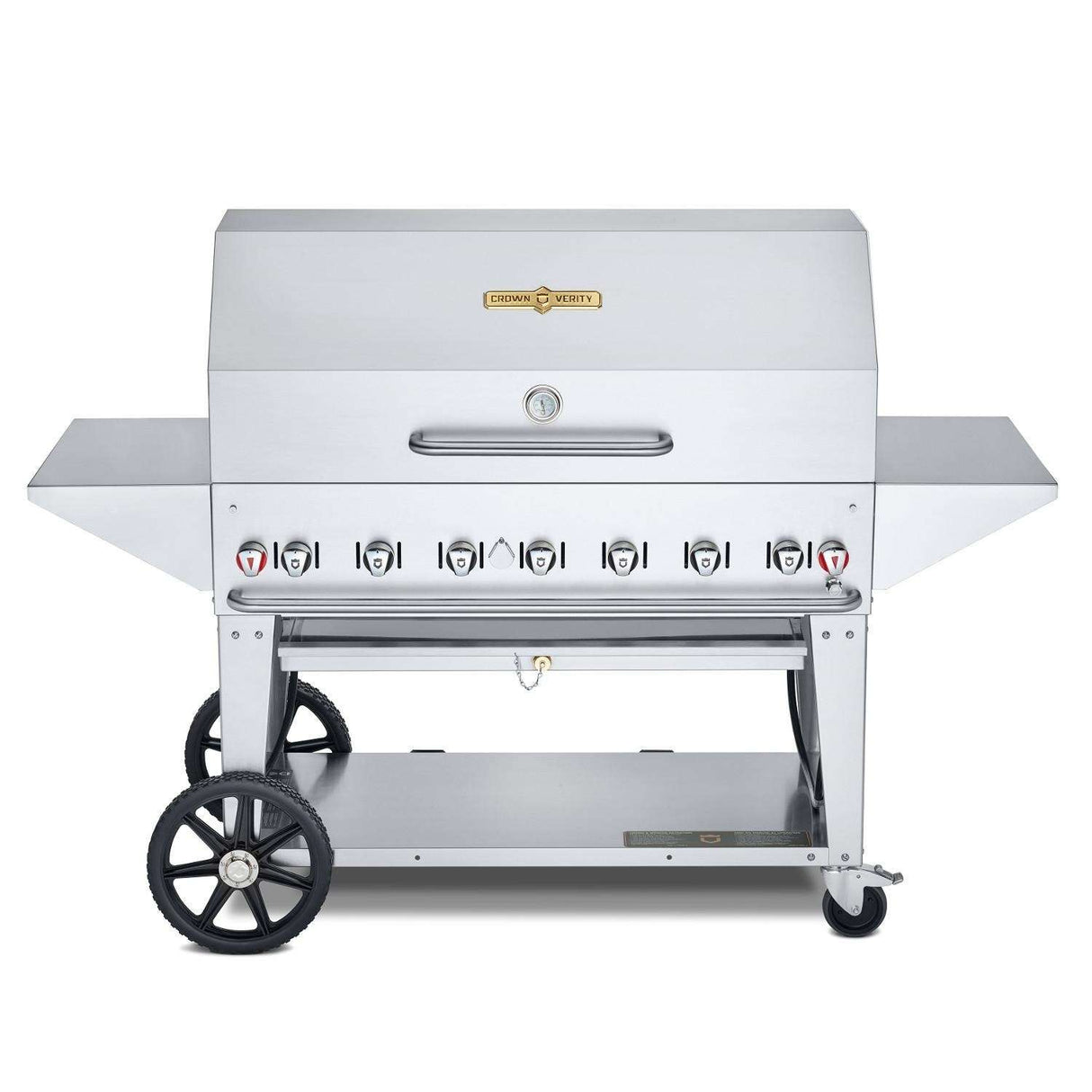 Crown Verity 48-Inch Mobile Propane Grill Pro Package - Bulk Tank - CV-MCB-48-SI BULK-PRO Grill