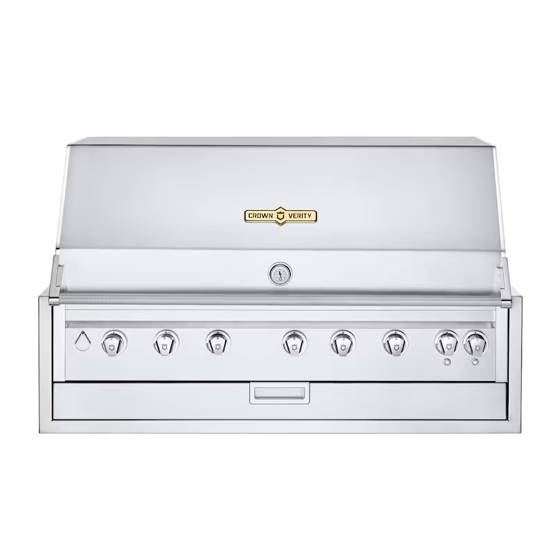 Crown Verity Infinite Series 48-Inch Built-In Natural Gas Grill W Lights - IBI48NG-LT