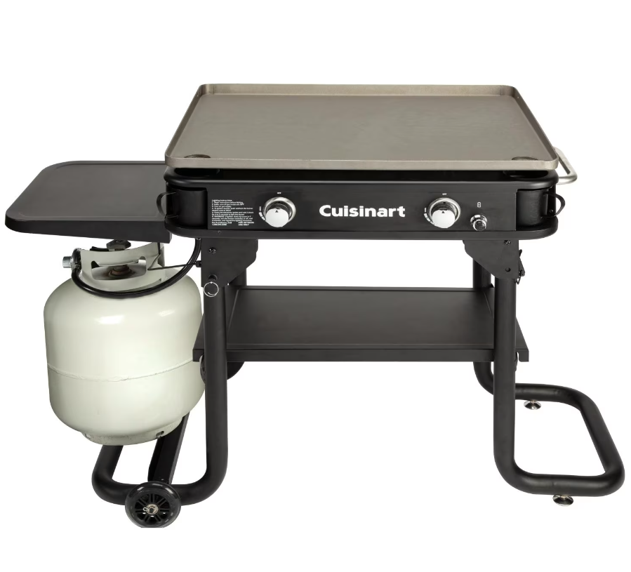 Cuisinart 28-Inch 2-Burner Propane Gas Griddle - CGG-0028 with tank