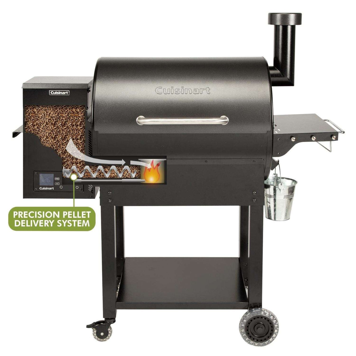 Cuisinart 52-Inch Deluxe Wood Pellet Grill & Smoker - CPG-700 pellet intake