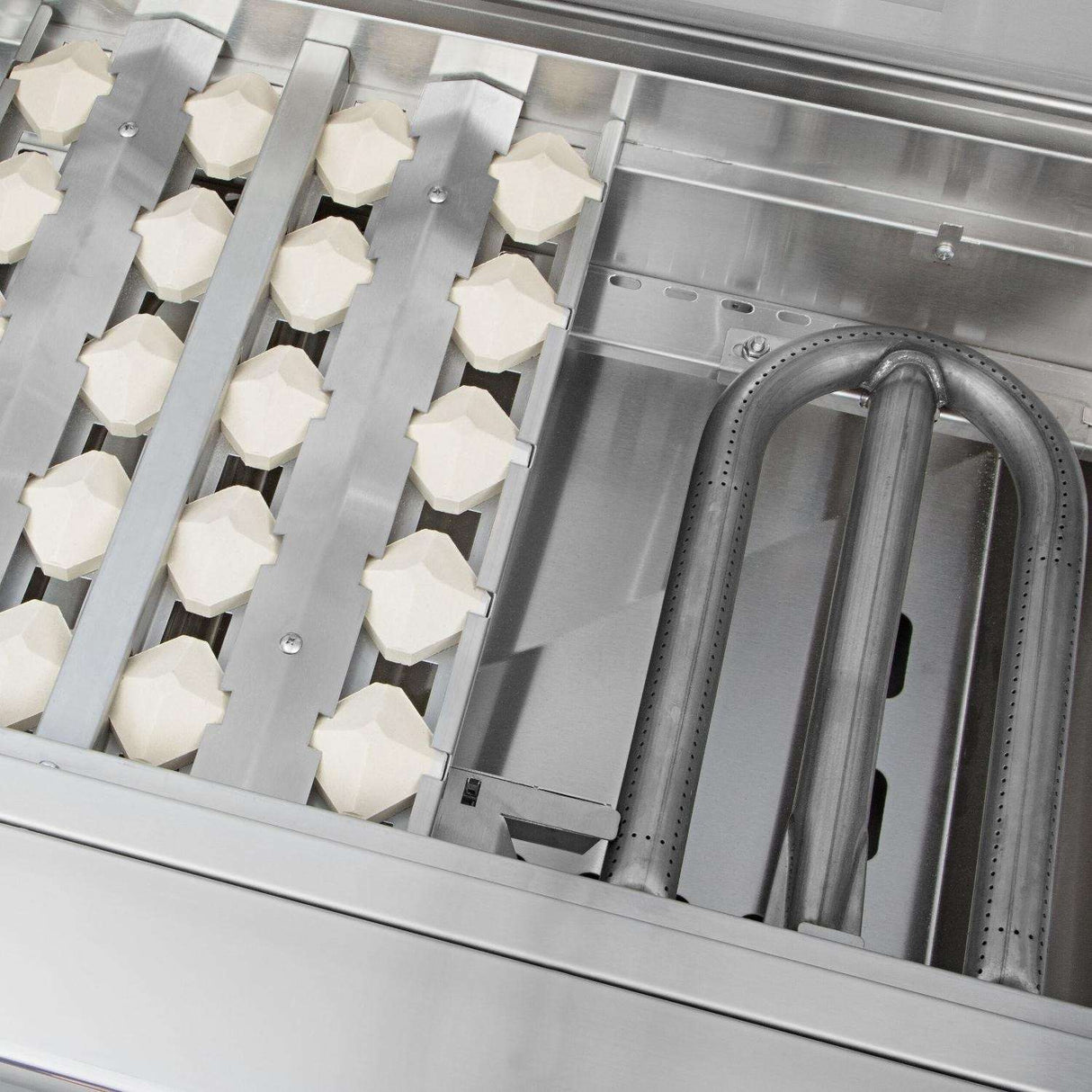 Delta Heat 26-Inch 2-Burner Built-In Propane Gas Grill - DHBQ26G-DL burner