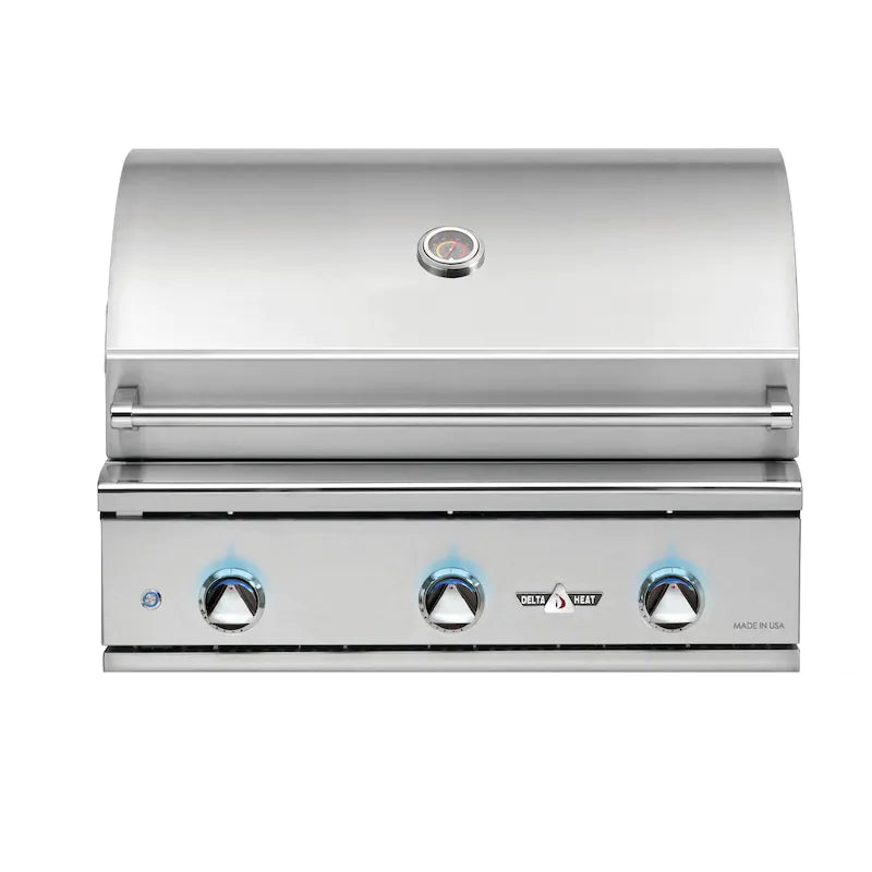 Delta Heat 32-Inch 3-Burner Built-In Gas Grill - Propane - DHBQ32G-DL
