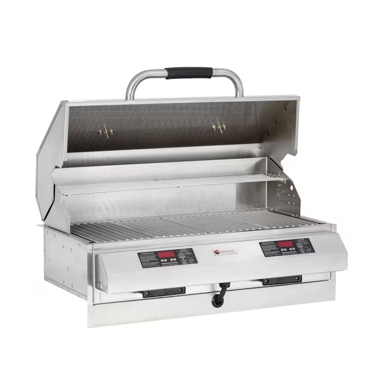 Electri-Chef Ruby 32-Inch Built-In 5280 Watt Electric Grill With Dual Temperature Control - 4400-EC-448-I-D-32