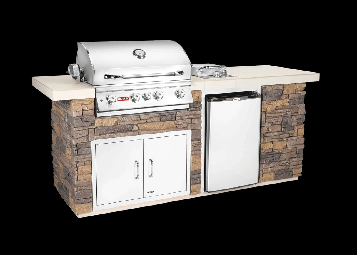 Bull Faux Rock Outdoor Kitchen Collection, 15757, ODK Outdoor Kitchen With Faux Rock