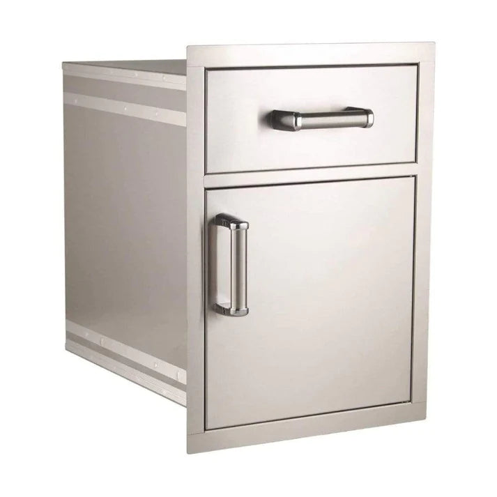 Fire Magic Premium Flush 17-Inch Pantry / Access Drawer Combo - 54018S