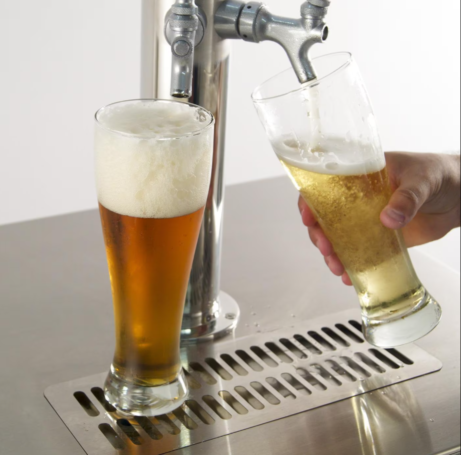 Fire Magic 24-Inch Left Hinge Outdoor Rated Dual Tap Kegerator - 3594-DL