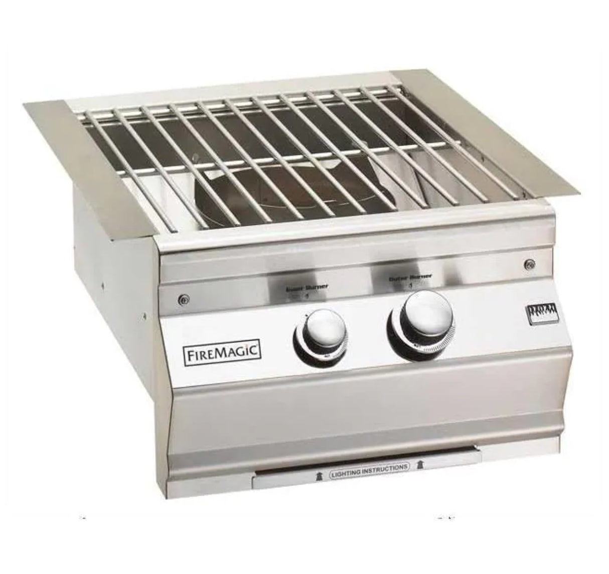 Fire Magic Aurora Built-In Propane Gas Power Burner With Stainless Steel Grid 19-7B1P-0