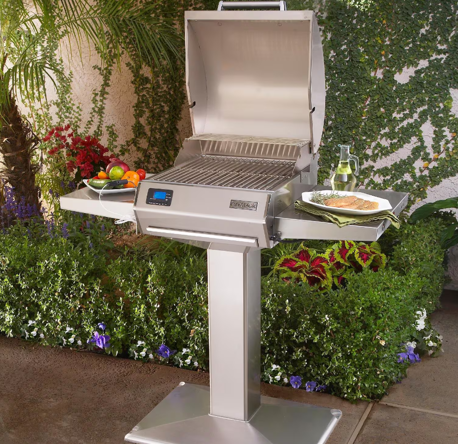 Fire Magic E250s 1800 Watt Electric Grill On Patio Post - E251s-1Z1E-P61