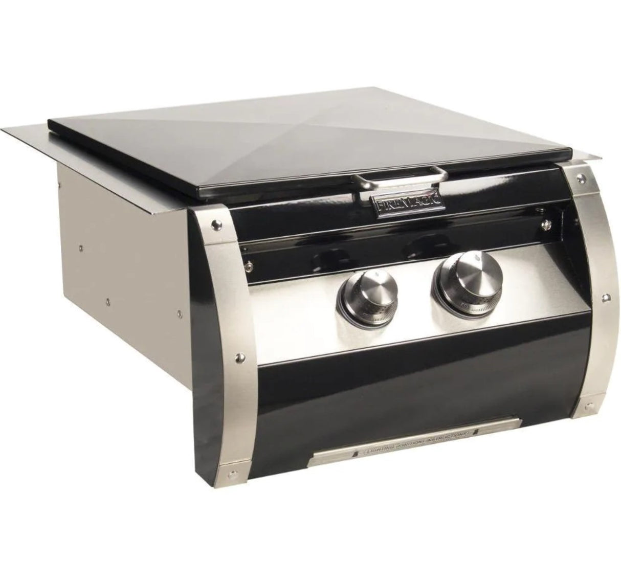 Fire Magic Echelon Black Diamond Built-In Natural Gas Power Burner With Stainless Steel Grid - 19-H5B1N-0