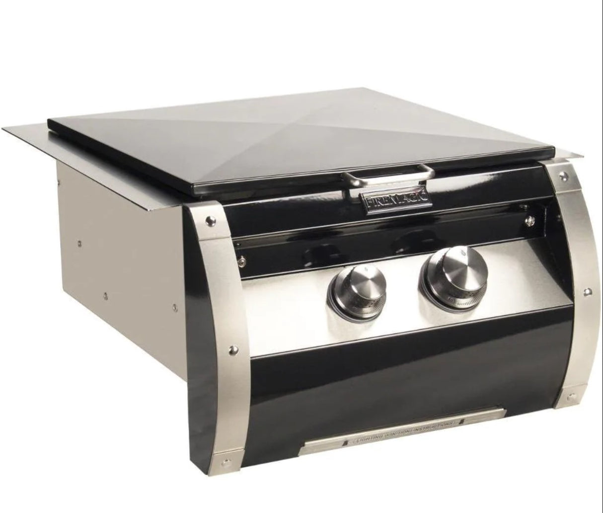 Fire Magic Echelon Black Diamond Built-In Propane Gas Power Burner With Porcelain Coated Cast Iron Grid - 19-H5B2P-0