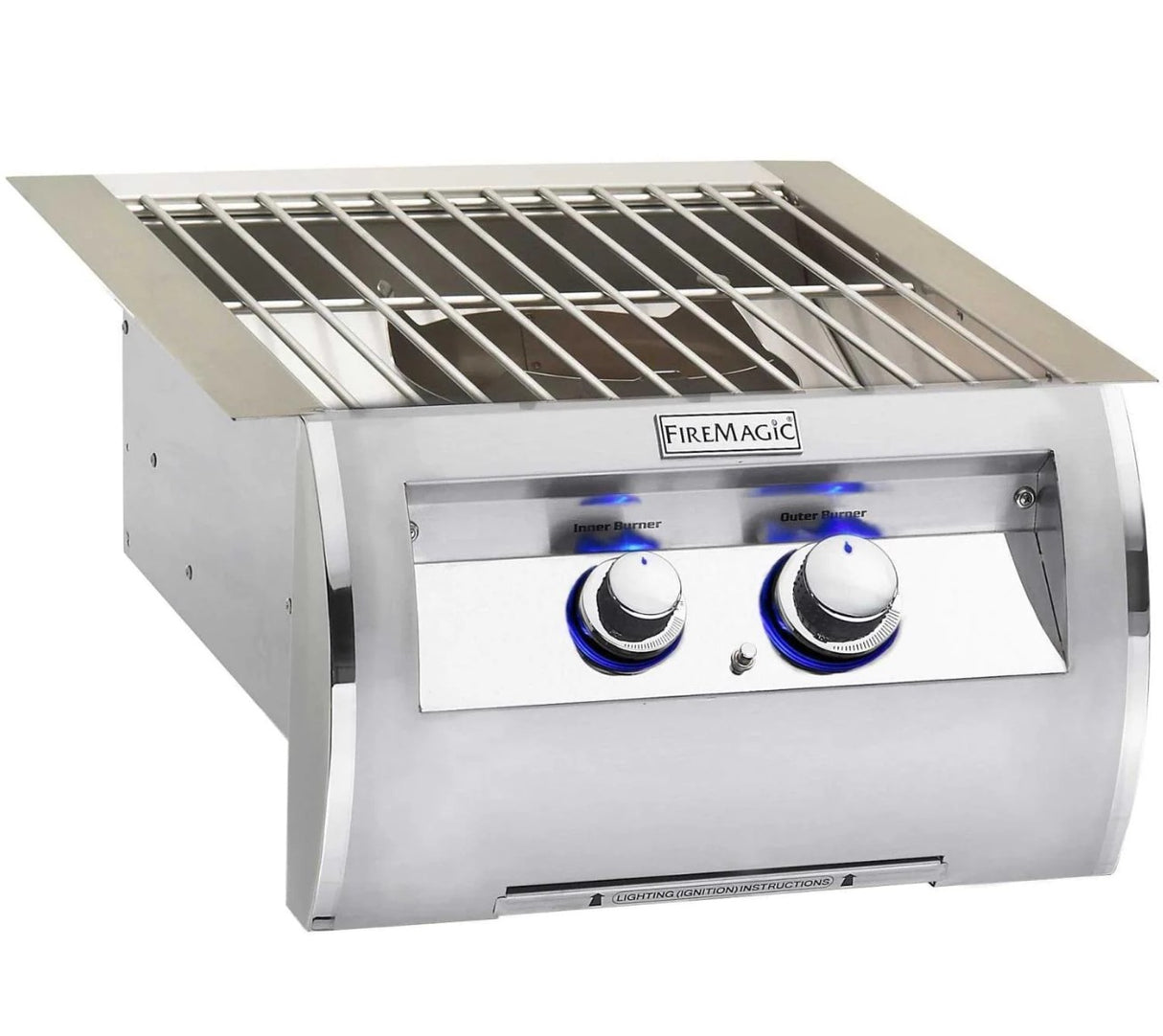 Fire Magic Echelon Diamond Built-In Propane Gas Power Burner With Stainless Steel Grid 19-5B1P-0