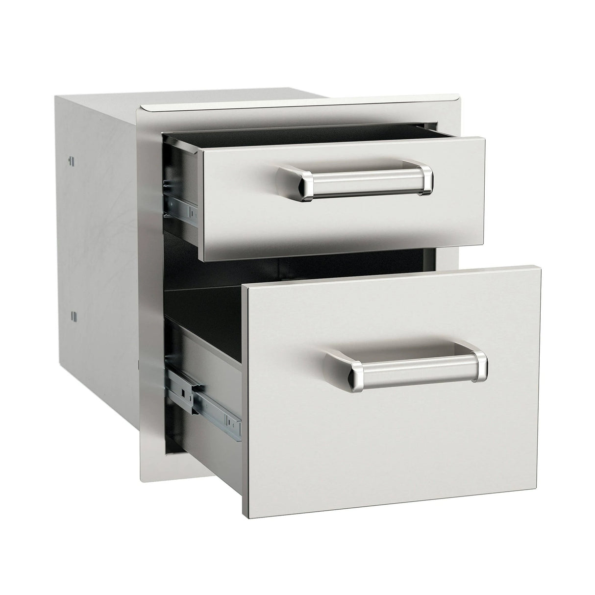 Fire Magic Premium Flush 14-Inch Double Access Drawer With Soft Close - 53802SC