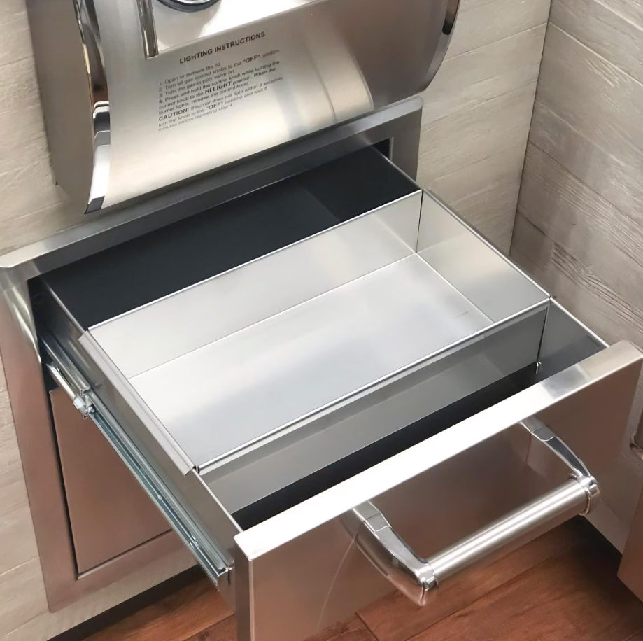 Fire Magic Premium Flush 17-Inch Pantry Access Drawer Combo - 54018S 1