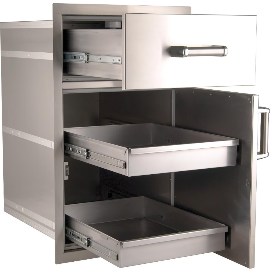 Fire Magic Premium Flush 20-Inch Pantry Access Drawer Combo - 54020S