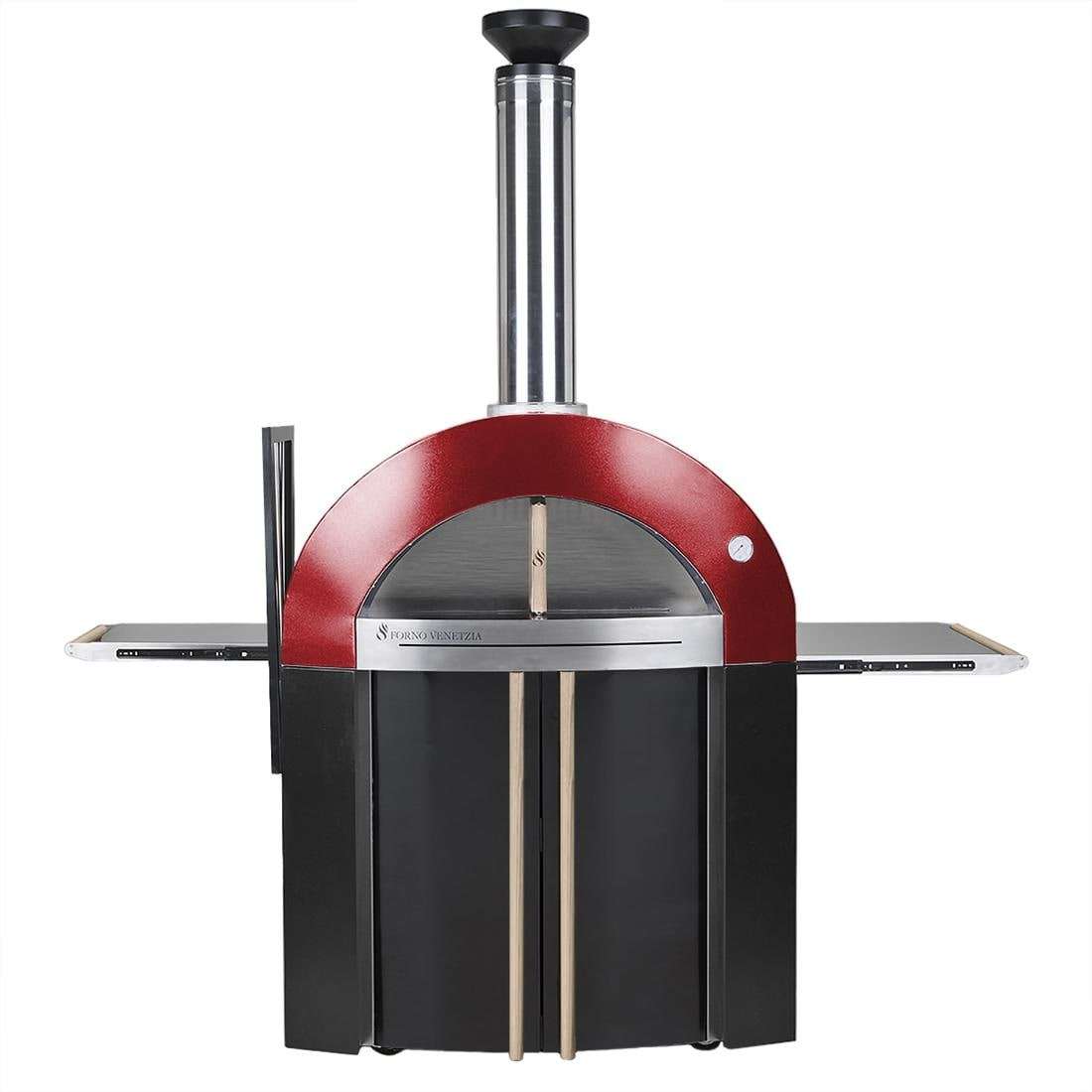 Forno Venetzia Bellagio 300 44-Inch Outdoor Wood-Fired Pizza Oven - Red 1
