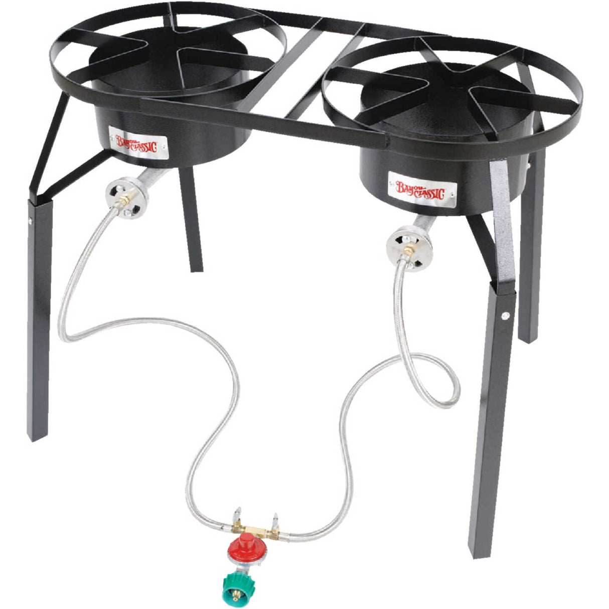 Bayou Classic Cookers With Extension Legs Dual High Pressure Gas Burner Cooker