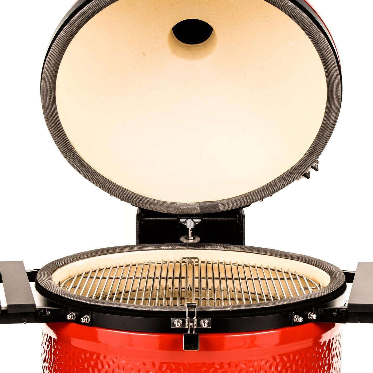 Kamado Joe Big Joe III 24-Inch Ceramic Kamado Grill - KJ15041021 open grill