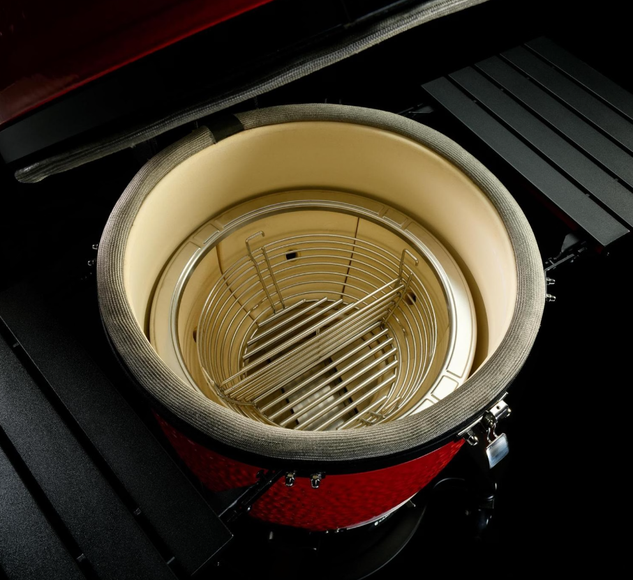 Kamado Joe Classic Joe III Standalone 18-inch Charcoal Grill in Red, Grill Gripper, and Ash Tool - KJ15040721