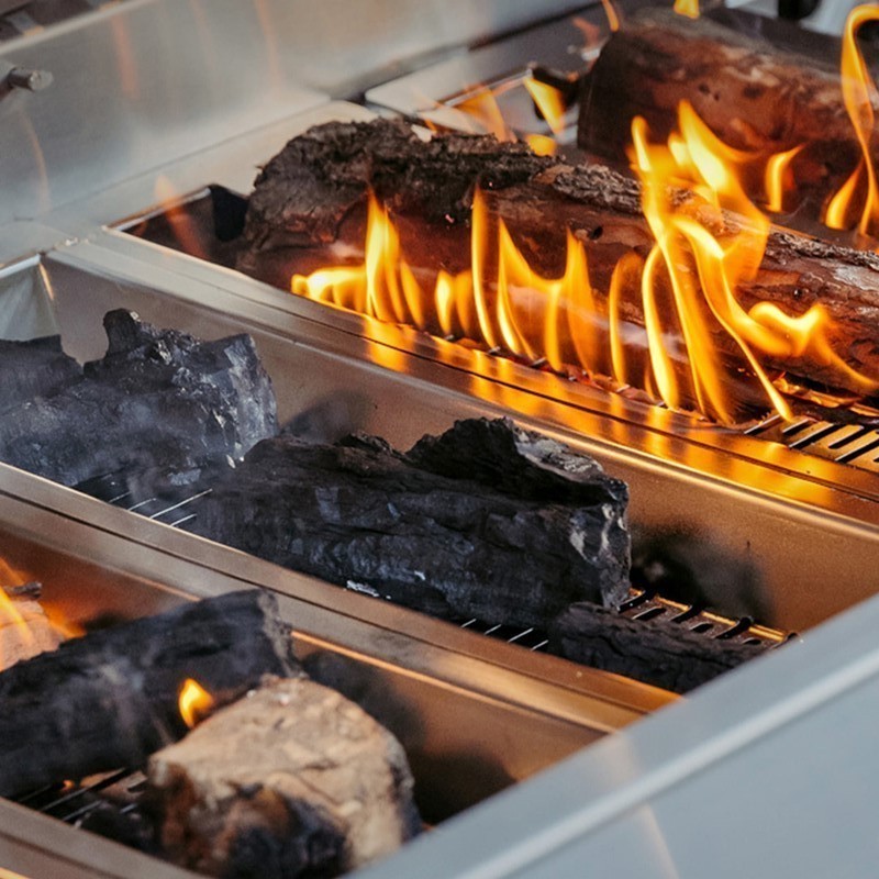 American Made Grills MUS54-NG Muscle 53 1/4 Inch Built-In Hybrid Grill - Stainless Steel, Natural Gas