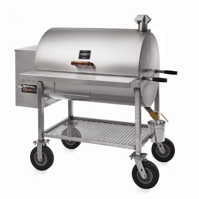 Pitts & Spitts Maverick 2000 Pellet Grill W/ 8-Inch Wheel Upgrade - P-MAV2000-WU