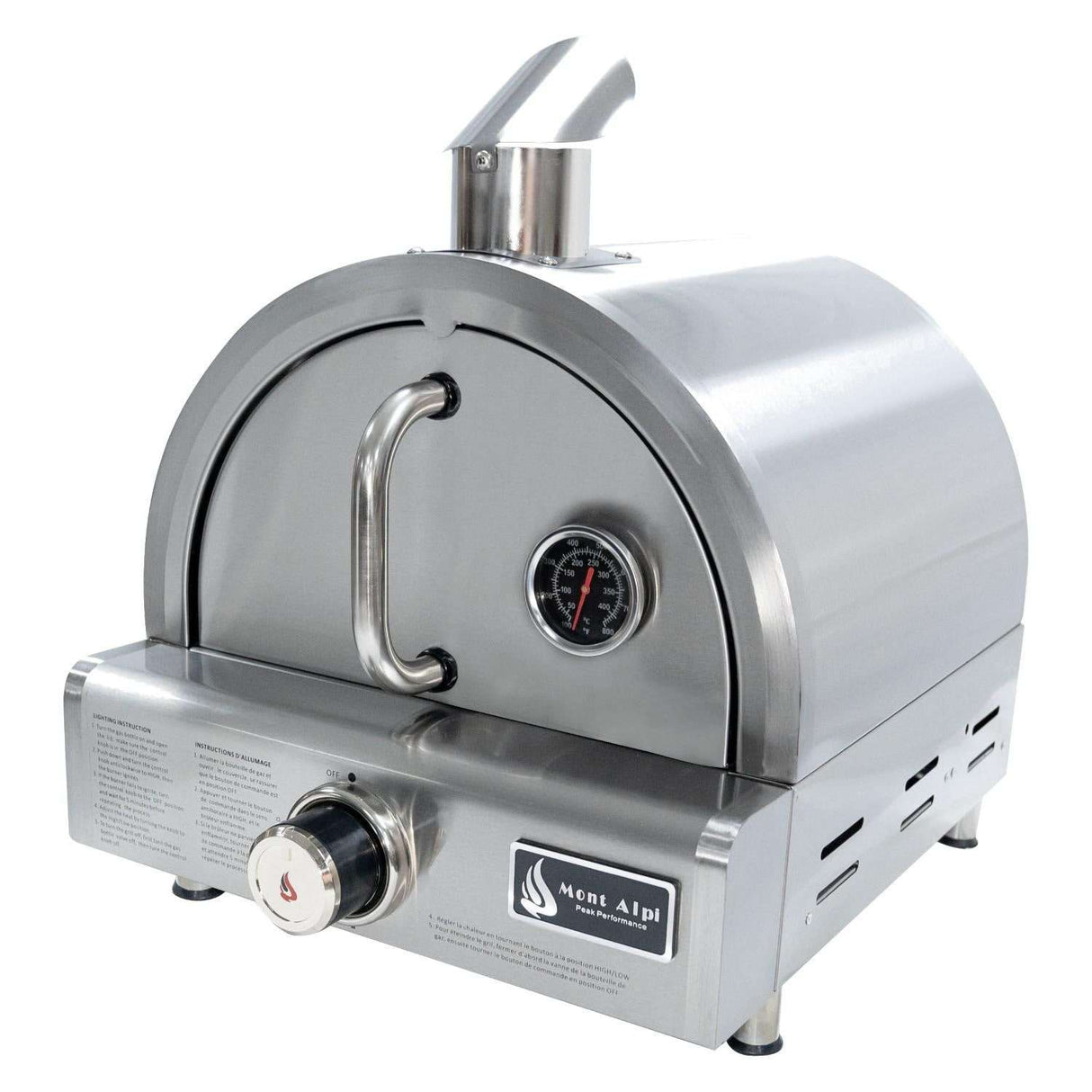 Mont Alpi Portable Propane Gas Outdoor Pizza Oven - MAPZ-SS 22