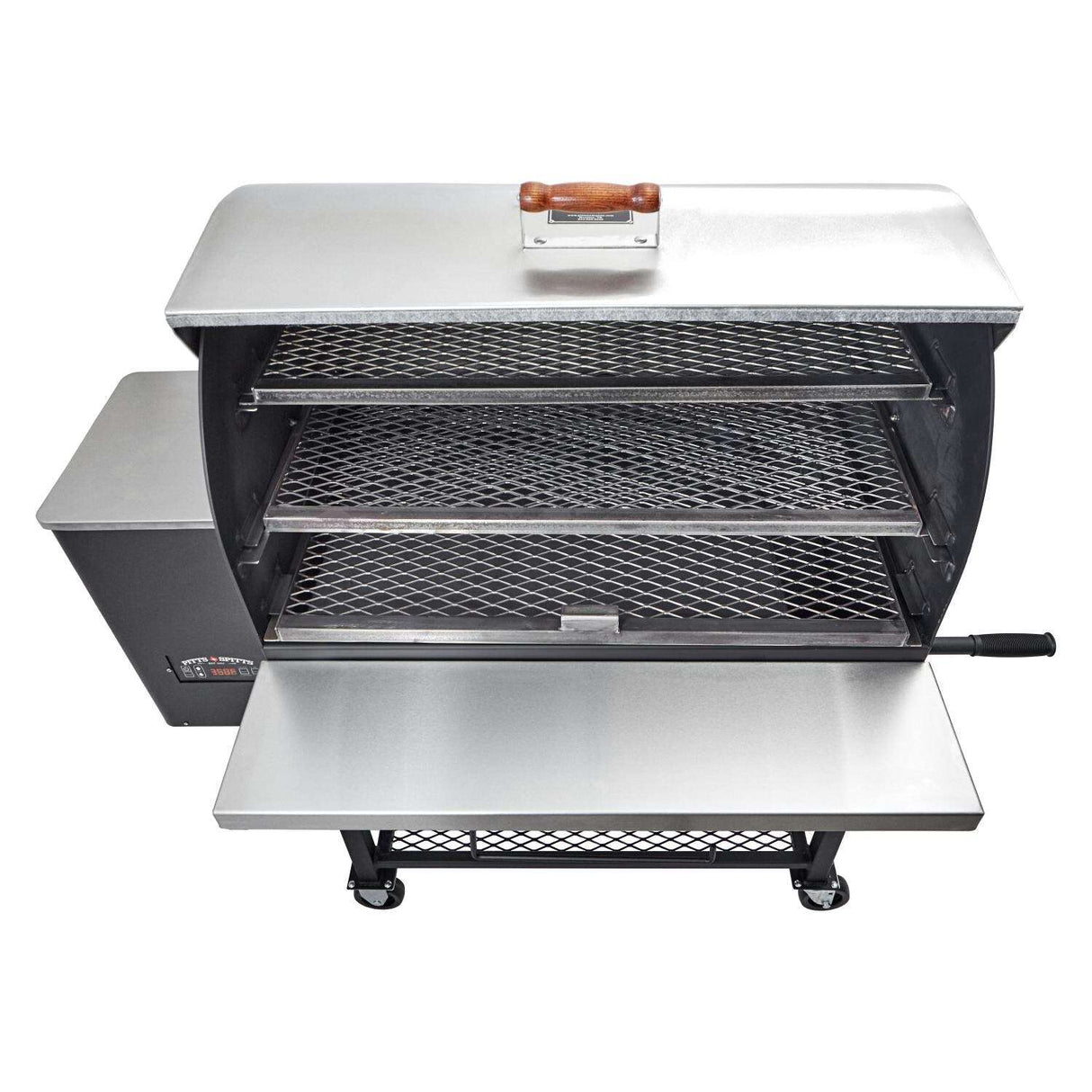 Pitts & Spitts Maverick 2000 Pellet Grill W 8-Inch Wheel Upgrade - P-MAV2000-WU