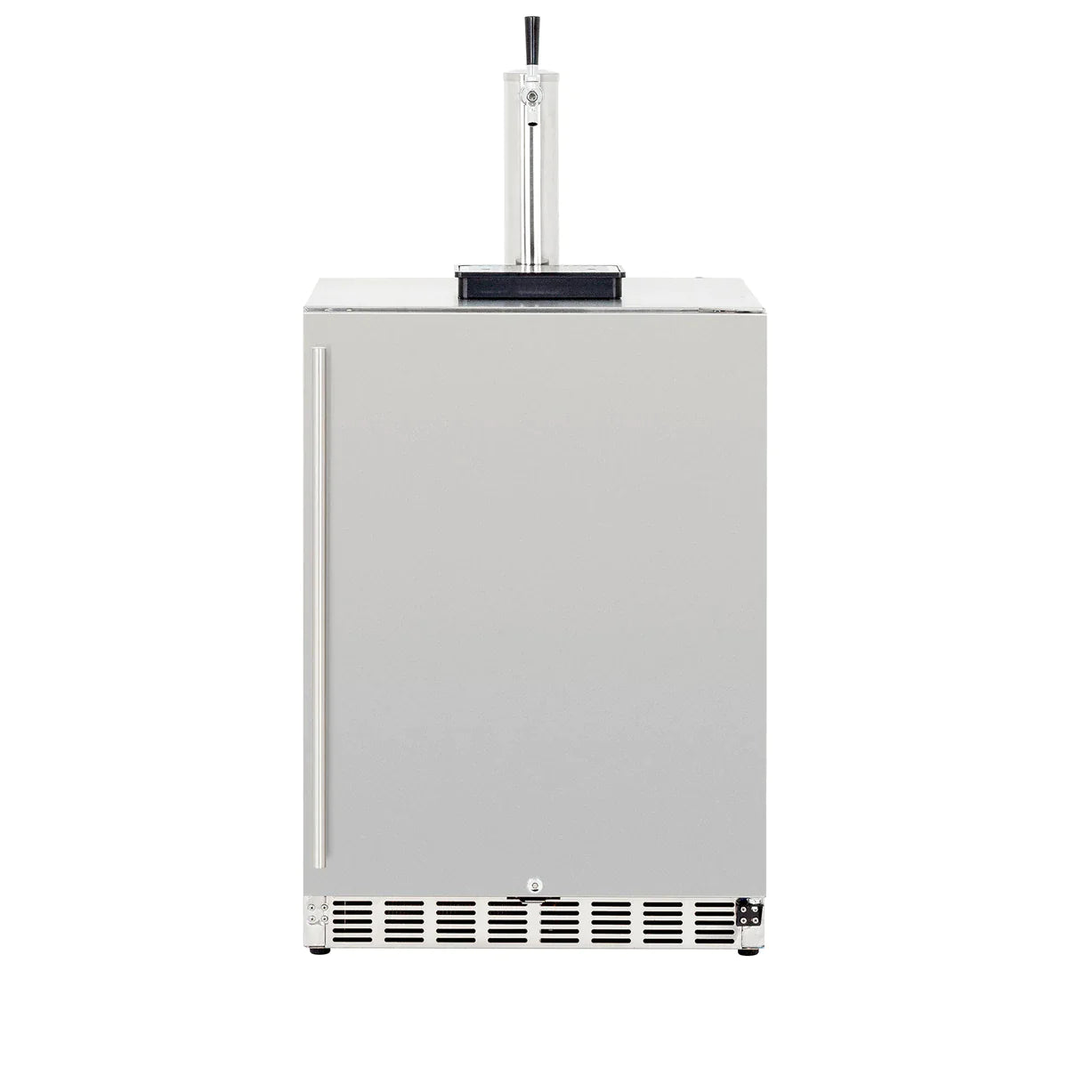 American Made Grills 6.6c Deluxe Outdoor Rated Single Tap Kegerator - AMG-RFR-24DK1