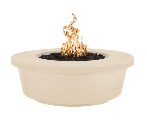 Top Fires by The Outdoor Plus Tempe 48-Inch Propane Fire Pit - Vanilla Concrete - Match Light