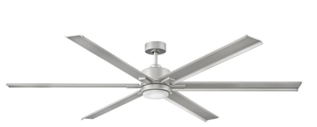Hinkley Lighting Indy Maxx 82-Inch LED Indoor / Outdoor Ceiling Fan - Brushed Nickel - 900982FBN-LDD