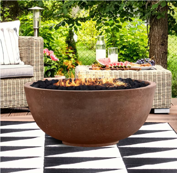 Lakeview Valley Bay 1 39-Inch Propane Fire Bowl - Cafe - SCPH-400-1LP