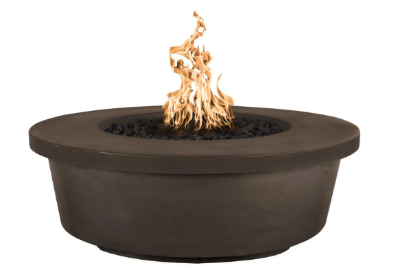 Top Fires by The Outdoor Plus Tempe 48-Inch Propane Fire Pit - Chocolate Concrete - Match Light-OPT-TEM48-CHC-LP