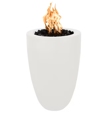 Top Fires by The Outdoor Plus Castillo 33-Inch Propane Fire Pillar - Limestone Concrete - Match Light - No Access Door-OPT-CST022-LIM-LP - 2023-07-25T230554.750
