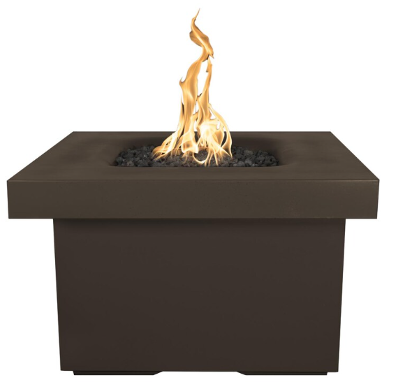 Top Fires by The Outdoor Plus Ramona 36-Inch Propane Fire Table - Chocolate Concrete - Match Light- OPT-RMNSQ36-CHC-LP