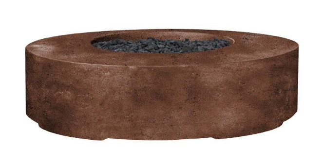 Lakeview Stoneview 80-Inch Round Natural Gas Fire Pit - Cafe - SCPH-460-1NG