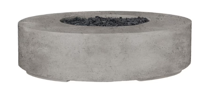 Lakeview Stoneview 80-Inch Round Liquid Propane Gas Fire Pit - Natural - SCPH-460-3LP