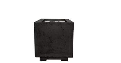 Lakeview Windview 20-Inch Square Propane Gas Fire Pit - Ebony - SCPH-423-2LP