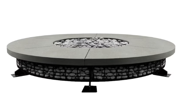 Lakeview Pine Valley 89 89-Inch Natural Gas Fire Pit Table - Natural - SCPH-Pine Valley8FTD-3