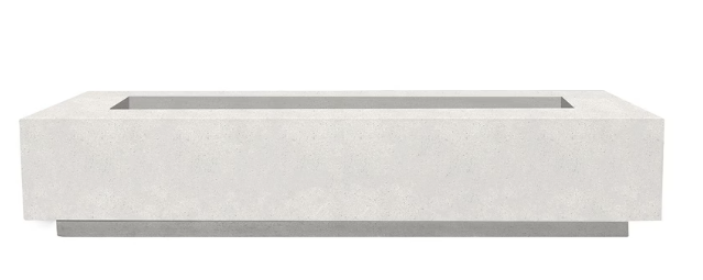 Lakeview Cascata Bay 6 90-Inch Propane Gas Rectangular Fire Pit Table - Ultra White - SCPH-415-5LP - SCPH-415-5LP