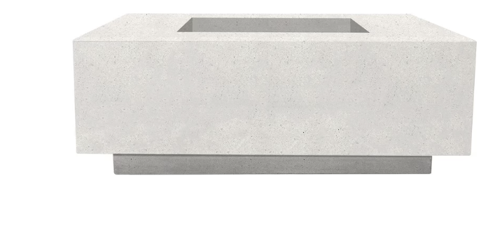 Lakeview Cascata Bay 3 48-Inch Propane Gas Rectangular Fire Pit Table - Ultra White - SCPH-407-5LP