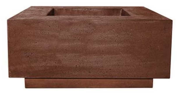 Lakeview Cascata Bay 2 36-Inch Propane Gas Square Fire Pit Table - Cafe - SCPH-406-1LP