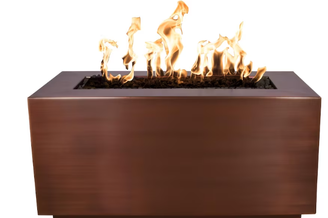 Top Fires by The Outdoor Plus Pismo 48-Inch Propane Fire Pit - Copper - Match Light