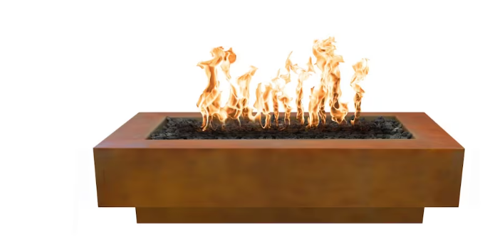 Top Fires by The Outdoor Plus Coronado 48-Inch Natural Gas Fire Pit - Corten Steel - Match Light- OPT-CORCS48-NG
