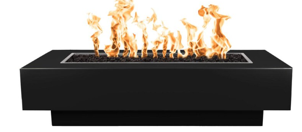 Top Fires by The Outdoor Plus Coronado 48-Inch Propane Fire Pit - Black Powder Coat Steel - Match Light- OPT-CORPC48-BLK-LP