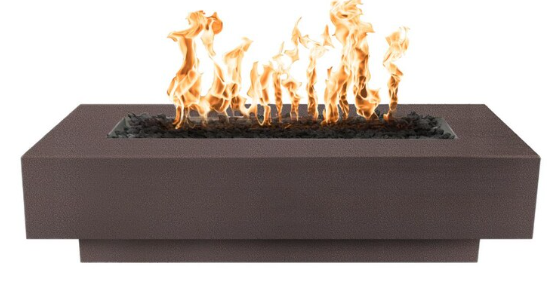 Top Fires by The Outdoor Plus Coronado 48-Inch Propane Fire Pit - Copper Vein Powder Coat Steel - Match Light - OPT-CORPC48-CPV-LP