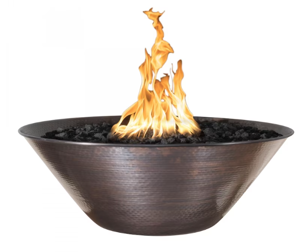 Top Fires by The Outdoor Plus Remi 31-Inch Propane Gas Fire Bowl - Copper - Match Light- OPT-31RCFOM-LP