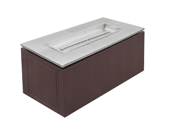 Top Fires by The Outdoor Plus Merona 46-Inch Propane Fire Pit Table - Copper Vein Powder Coat Steel - Match Light - TOP-MC4622-CPV-LP