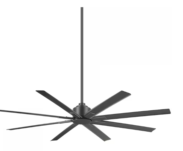 Minka-Aire Xtreme H2O 65-Inch 8-Blade Ceiling Fan in Smoked Iron Finish W/ Smoked Iron Blades - F896-65-SI